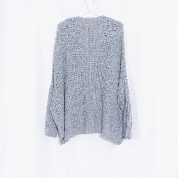 FREE PEOPLE Breeze Wool / Angora Rabbit Hair Blend Chunky Cardigan Size L - Picture 7 of 13